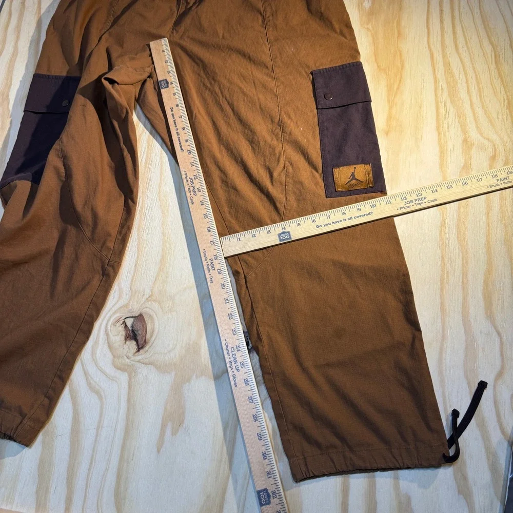 Nike Jordan Flight Loose Fit Cargo Pants Brown Utility Trousers Size 1X